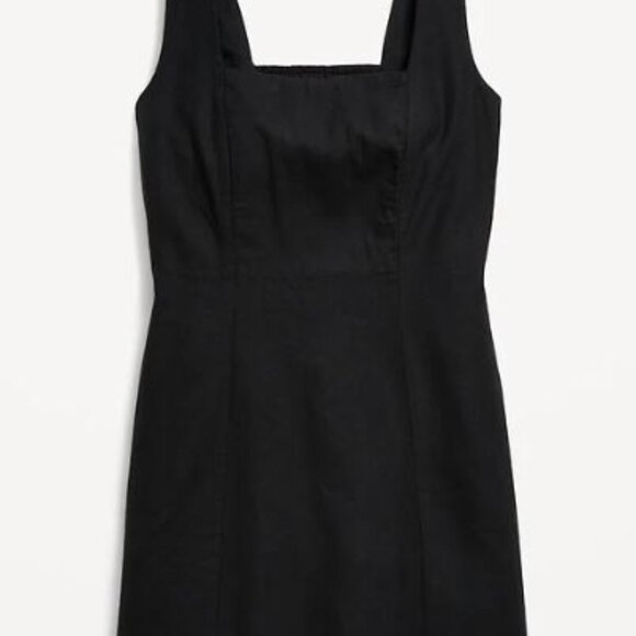 Old Navy, Linen Blend Square Neck Dress, XXL Tall - Picture 3 of 8